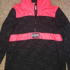 Pink half zip jacket from VS Size Medium